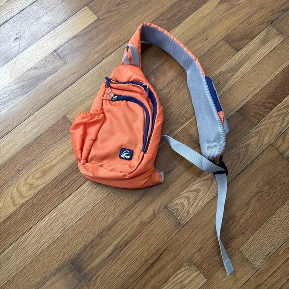 Apex Unisex Crossbody Bag Small Hiking Camping Travel Outdoor Orange Nylon - Picture 1 of 7